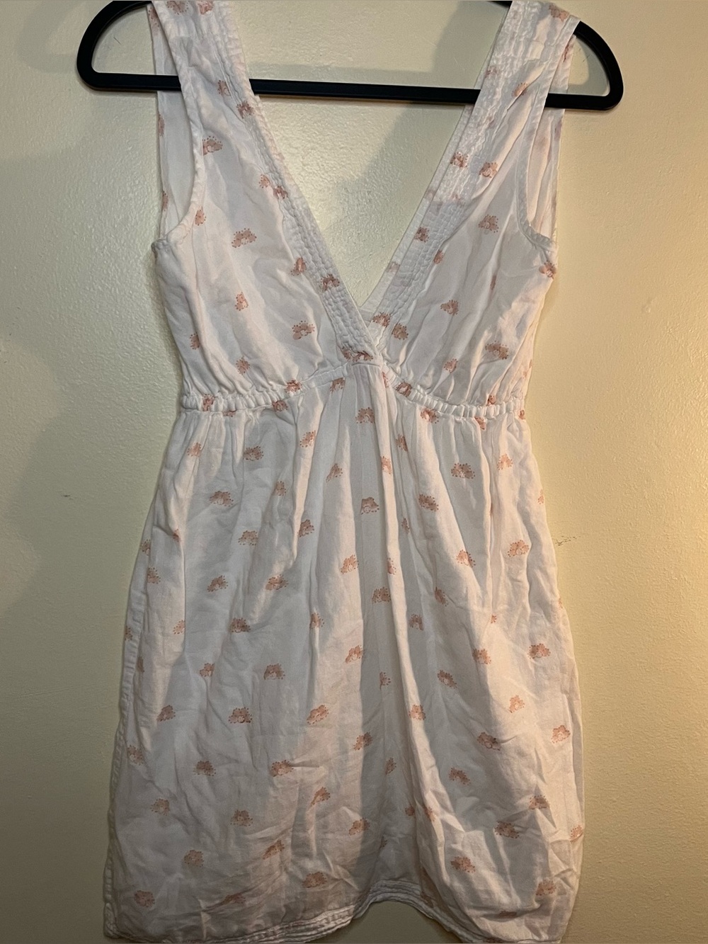 Kerry Cassill Women’s Sleeveless White Midi Dress  white with pink Floral Print.